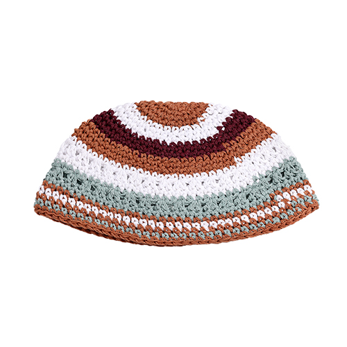 Frik Kippah 22cm- Red and White