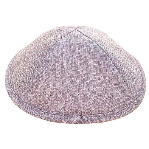 Elegant Fabric Kippah, 17 cm - Purple