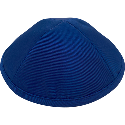 Elegant Blue Kippah Size 3 18 cm