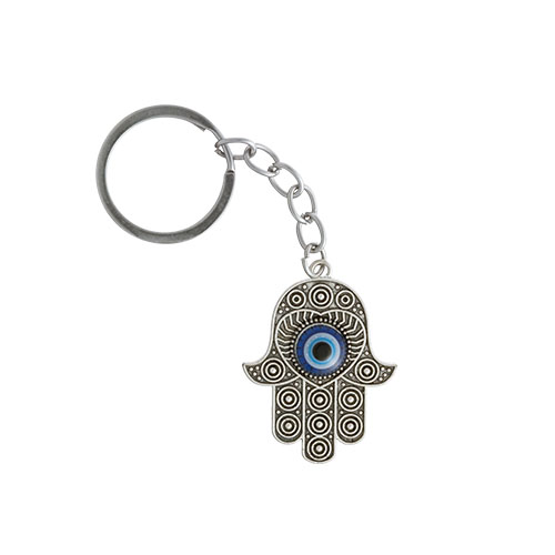 Nickel Hamsa Keyholder 4 cm