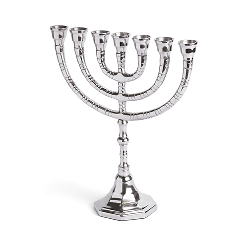 Menora Nickel Finish 24 cm