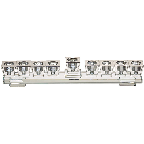 Elegant Crystal Menorah 28*7 cm