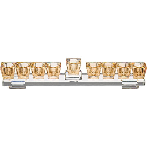 Elegant Crystal Menorah 28*7 cm