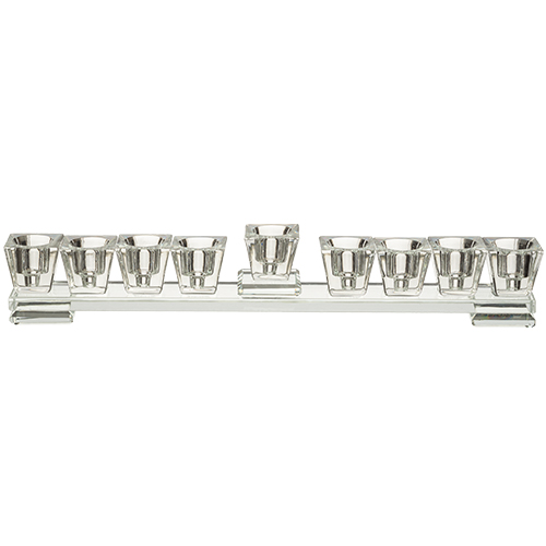 Elegant Crystal Menorah on a Base 27*7 cm