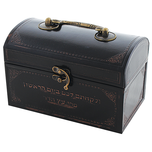 Leatherette Etrog Box 13x19x11 cm