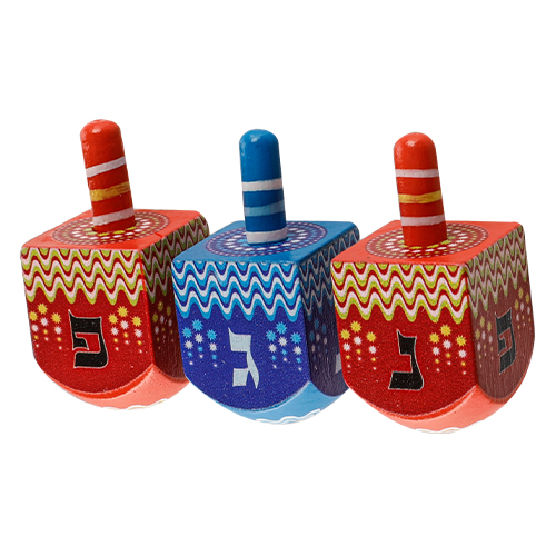 Dreidel "N.g.h.poh" 6 cm, Assorted Colors