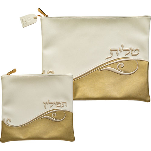 סט טלית תפילין רקמה בולטת