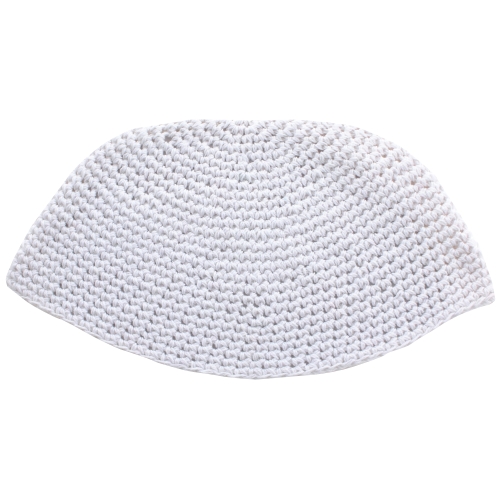 Fabric Frik Kippah 23 cm- Sheer White