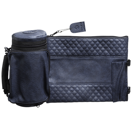 Leatherette Thermal Tefillin & Tallit Protective Case "Tik-taf" 22 Cm-navy - Dark Blue
