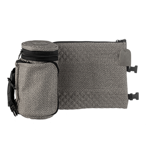 Leatherette Thermal Tefillin & Tallit Protective Case "Tik-taf" 22 cm - Black