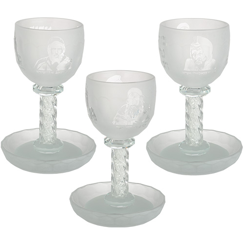 Crystal Kiddush Cup 16 cm Contain 100ml // 3.4oz - Matte