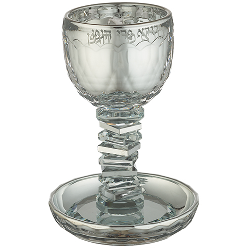 Crystal Kiddush Cup 16 cm Contain 100ml // 3.4oz