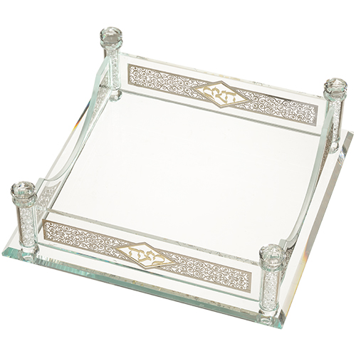 Crystal Stand for Matzah 21*21 cm