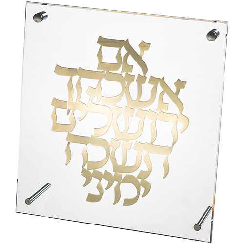 מסגרת אקריליק מהודרת עם פלקטה 23×24 ס״מ