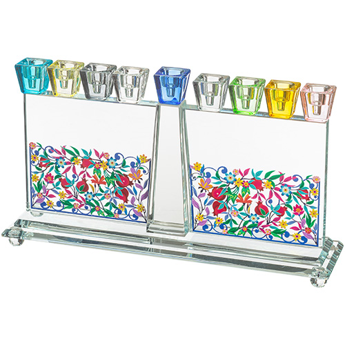 Crystal Elegant Hanukkiah 16 cm