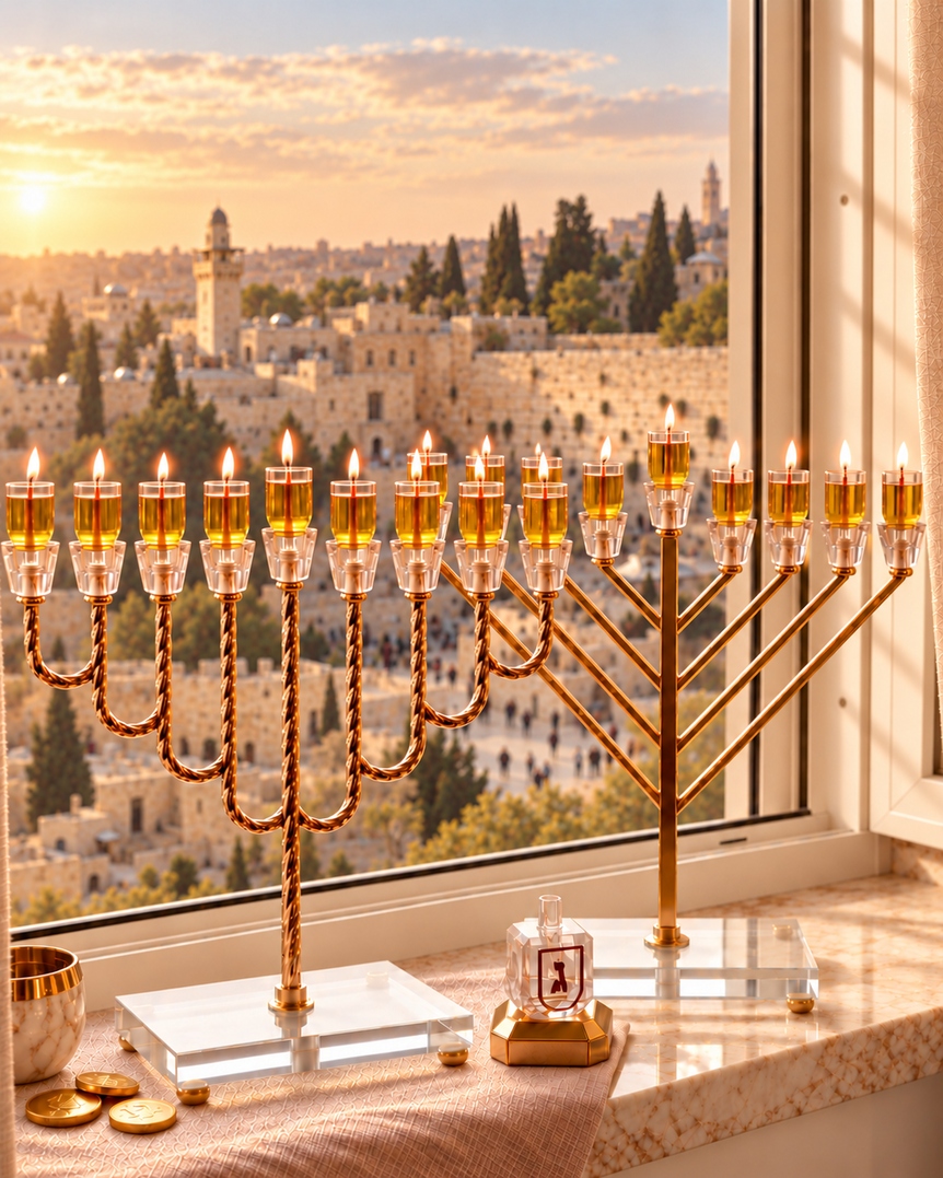 Golden Light Menorah Collection