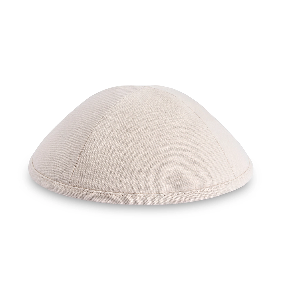 Linen Artman Kippah 20 cm- Beige