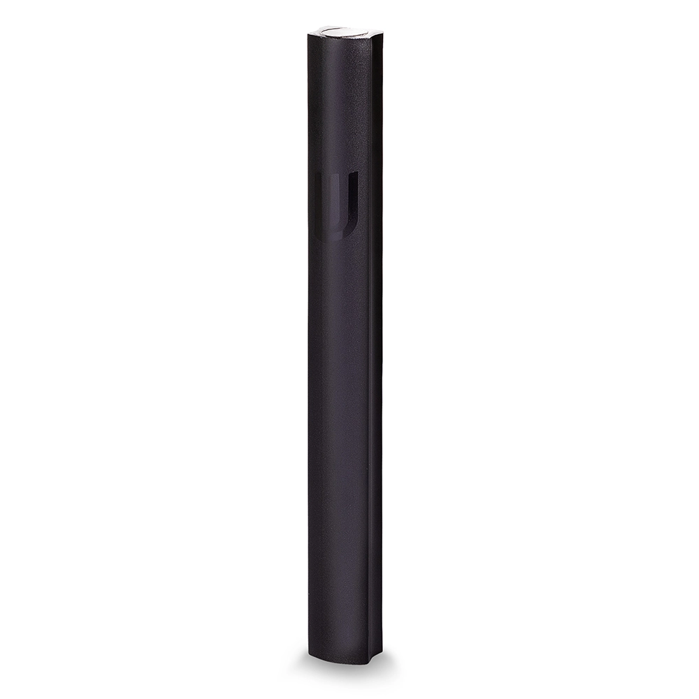 Aluminum Mezuzah 15 cm- Black, Printed Shin
